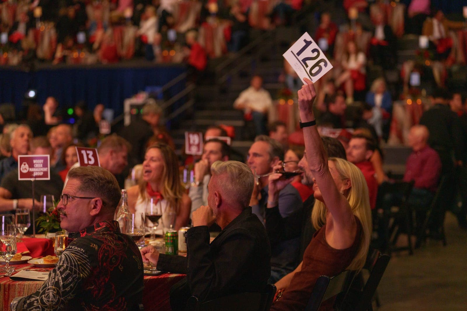 Live auction bidding